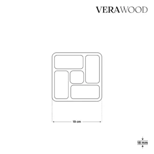 Köşeli Sarmal Kare Ahşap Sunum Tabağı