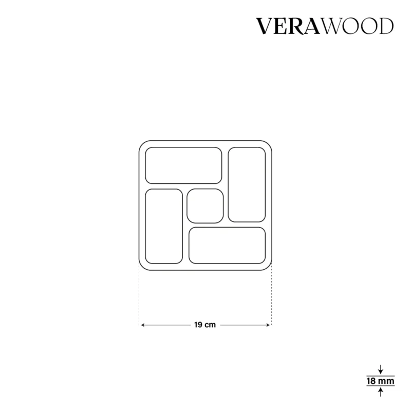 Köşeli Sarmal Kare Ahşap Sunum Tabağı