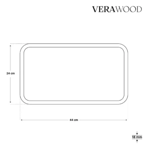 Ahşap Tepsi Köşeli Set (3’lü Set)