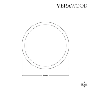 Yuvarlak (3'lü Set) Ahşap Sunum Tabağı