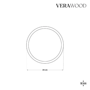 Yuvarlak (3'lü Set) Ahşap Sunum Tabağı