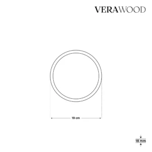 Yuvarlak (3'lü Set) Ahşap Sunum Tabağı