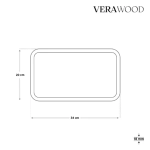 Ahşap Tepsi Köşeli Set (3’lü Set)
