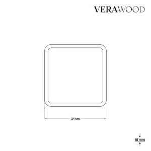 Kare (3’lü Set) Ahşap Sunum Tabağı