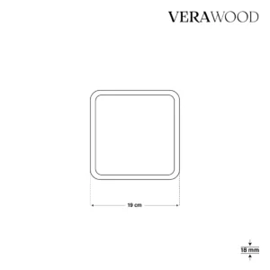 Kare (3’lü Set) Ahşap Sunum Tabağı