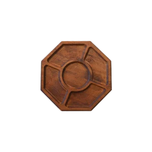 Sekizgen Kesim Ahşap Sunum Tabağı