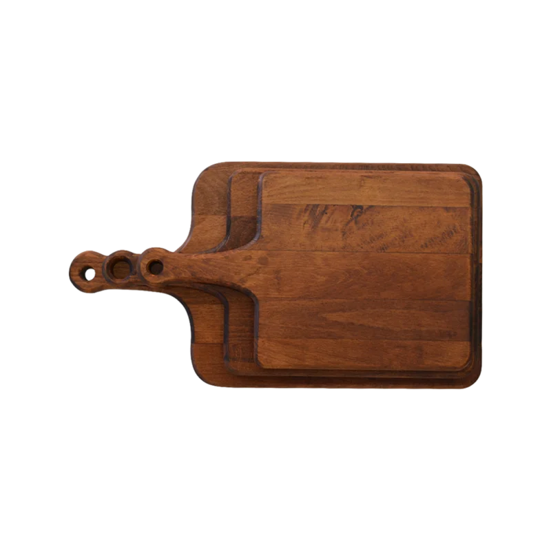 Ahşap Kesme Tahtası Kulplu Set (3’lü Set)