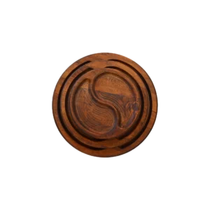 Yin Yang (3’lü Set) Ahşap Sunum Tabağı