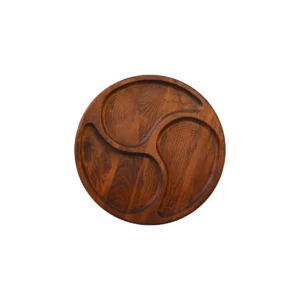 3’lü Sarmal Büyük Ahşap Sunum Tabağı