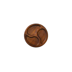 3’lü Sarmal Küçük Ahşap Sunum Tabağı