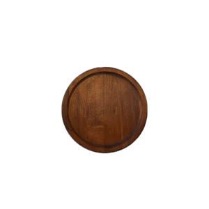 Yuvarlak Orta Boy Ahşap Sunum Tabağı