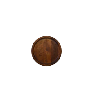 Yuvarlak Küçük Boy Ahşap Sunum Tabağı