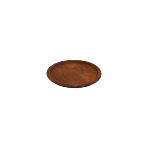 Yuvarlak Orta Boy Ahşap Sunum Tabağı