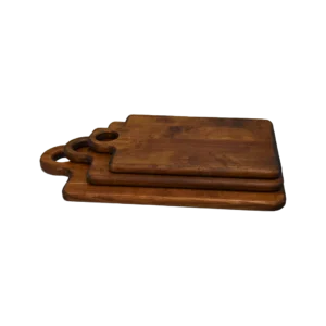 Ahşap Kesme Tahtası Köşeli Set (3’lü Set)