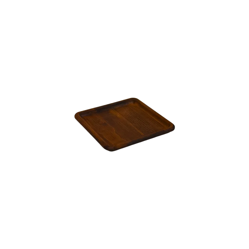 Kare Küçük Boy Ahşap Sunum Tabağı
