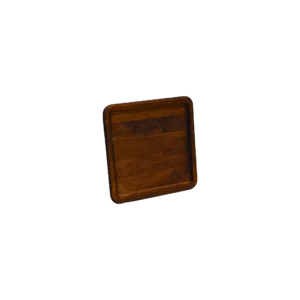 Kare Orta Boy Ahşap Sunum Tabağı