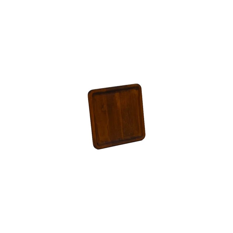 Kare Küçük Boy Ahşap Sunum Tabağı