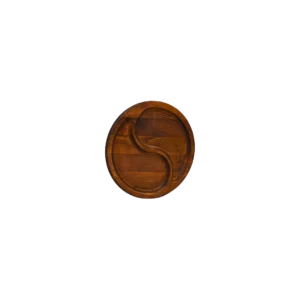 Yin Yang Orta Boy Ahşap Sunum Tabağı