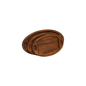 Ahşap Tepsi Oval Set (3’lü Set)