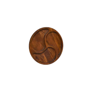 3’lü Sarmal Büyük Ahşap Sunum Tabağı