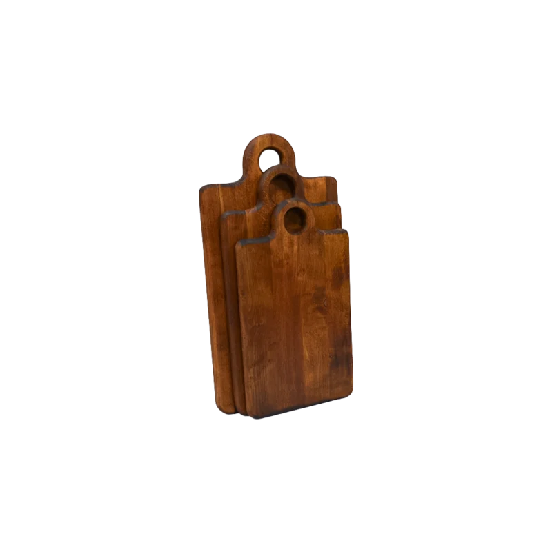 Ahşap Kesme Tahtası Köşeli Set (3’lü Set)