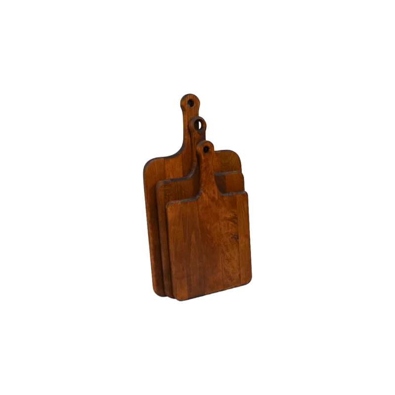 Ahşap Kesme Tahtası Kulplu Set (3’lü Set)