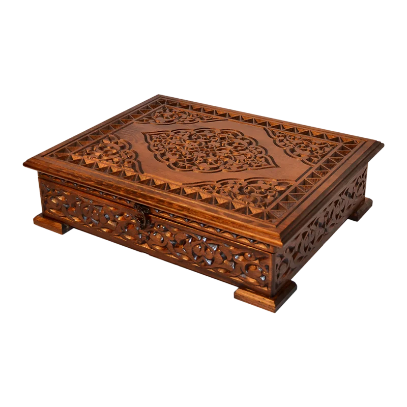 Dekoratif Ahşap Kuran Kutusu Büyük Boy