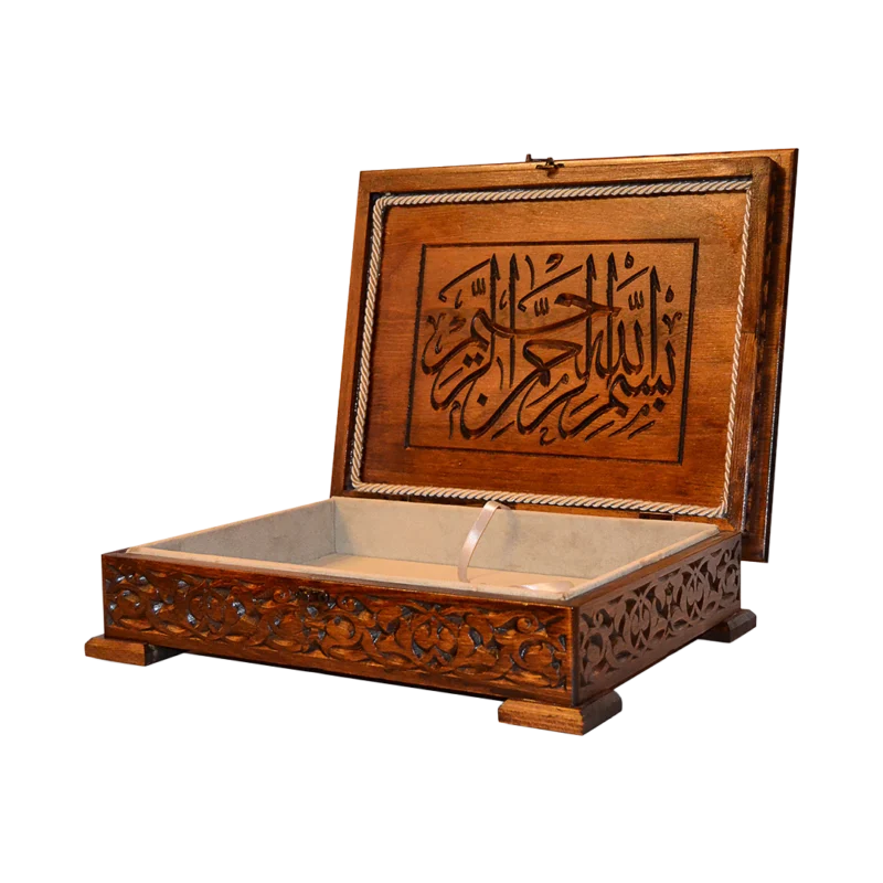 Dekoratif Ahşap Kuran Kutusu Büyük Boy