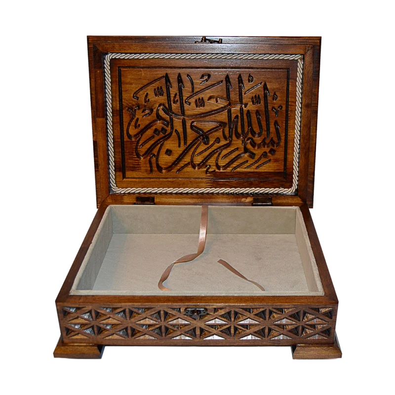 Dekoratif Ahşap Kuran Kutusu Rahle Boy