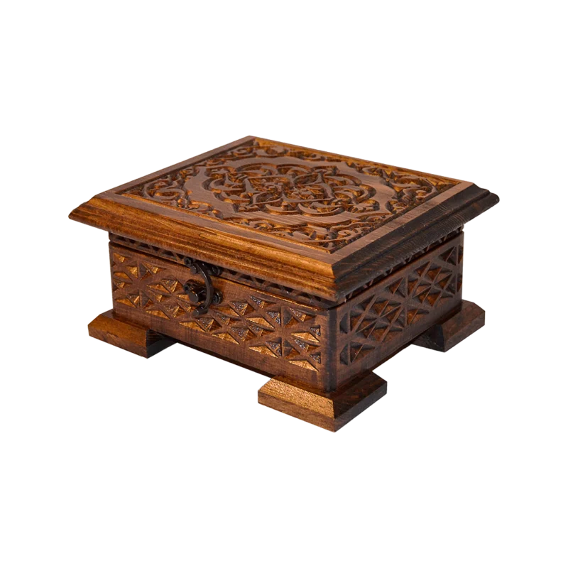 Dekoratif Ahşap Kuran Kutusu Cep Boy