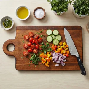 Ahşap Kesme Tahtası Köşeli Orta Boy