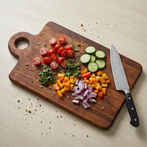 Ahşap Kesme Tahtası Köşeli Küçük Boy