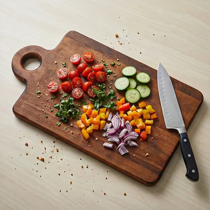 Ahşap Kesme Tahtası Köşeli Küçük Boy