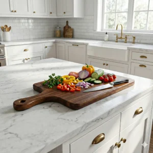 Ahşap Kesme Tahtası Kulplu Büyük Boy