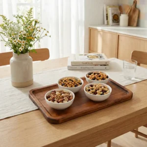 Ahşap Tepsi Köşeli Büyük Boy