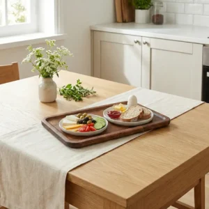 Ahşap Tepsi Köşeli Küçük Boy