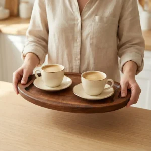 Ahşap Tepsi Oval Küçük Boy