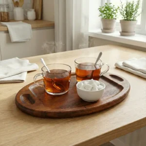 Ahşap Tepsi Oval Mini