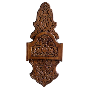 Dekoratif Ahşap Şamdanlık Rafı Büyük Boy