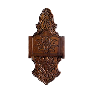 Dekoratif Ahşap Şamdanlık Rafı Orta Boy