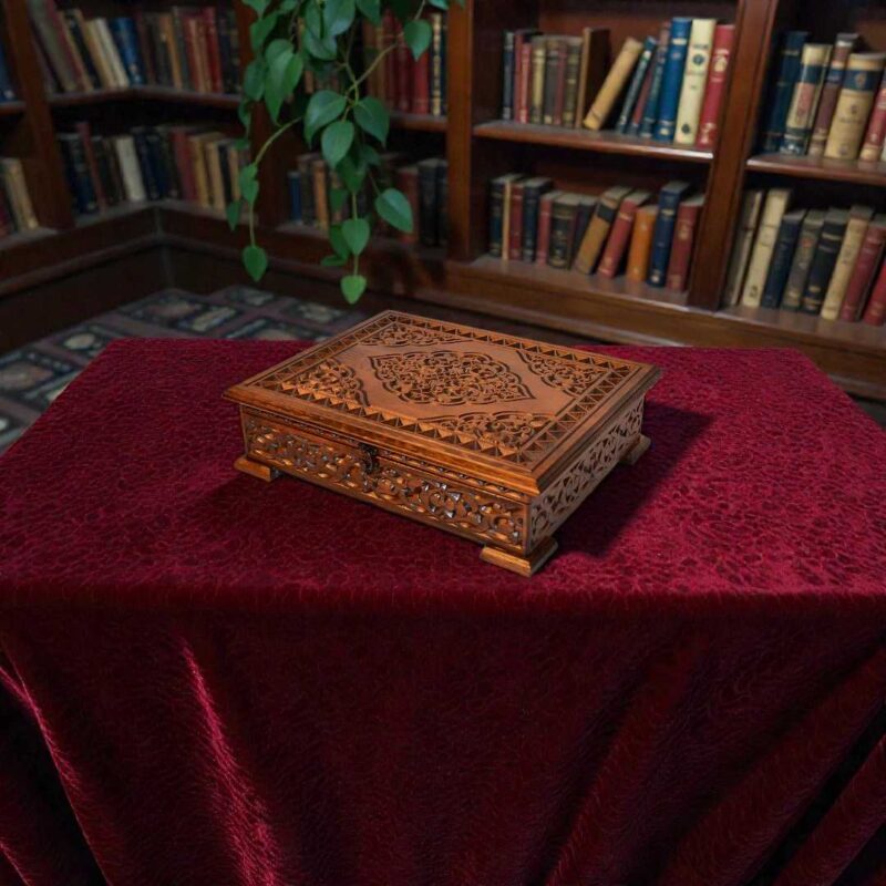Dekoratif Ahşap Kuran Kutusu Büyük Boy