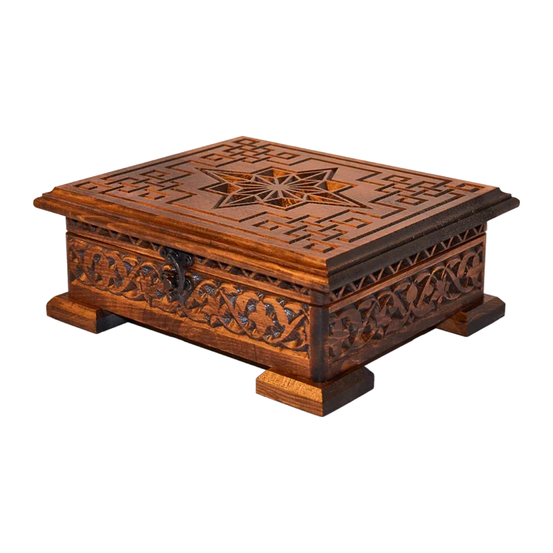 Dekoratif Ahşap Kuran Kutusu Çanta Boy