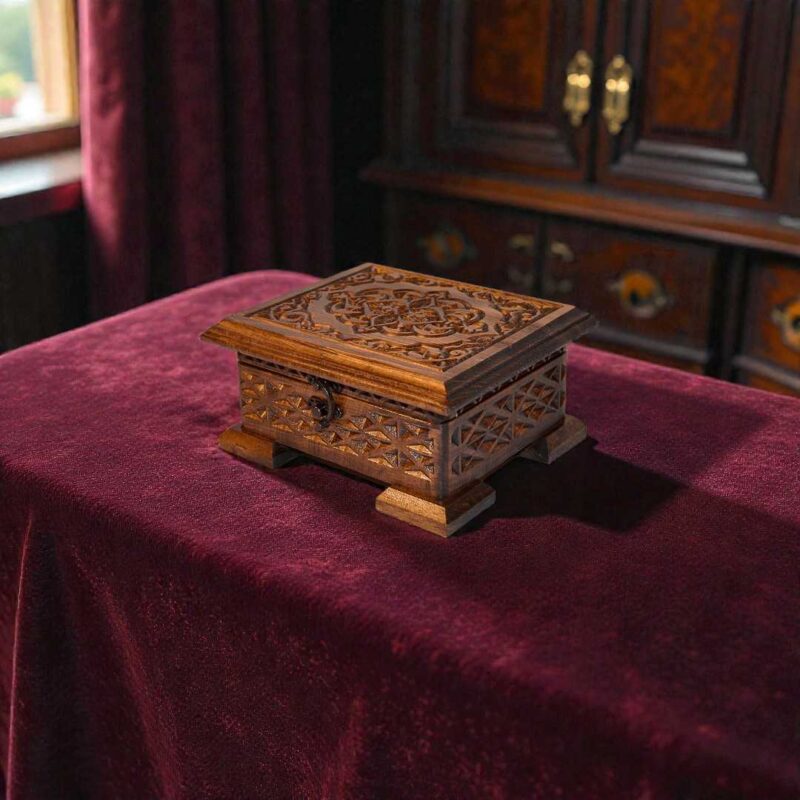 Dekoratif Ahşap Kuran Kutusu Cep Boy